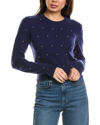 Brodie Little Pearl Crewneck Wool & Cashmere-Blend Sweater
