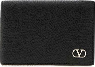 Valentino Garavani Kaarthouder - Heren - Portefeuilles - Zwart - ONE Size - Leer - Accessoires