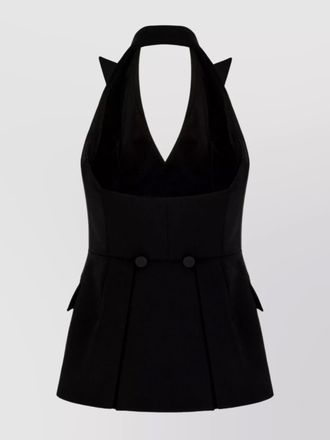 Max Mara viscose backless vest