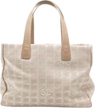 Chanel Pre-owned Tote Bags, female, Brown, Size: ONE SIZE Pre-owned Nylon Tote Bag