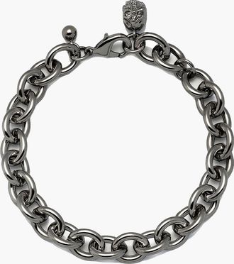 Yoj Scream Curb Bracelet in Gunmetal in Black at Nordstrom