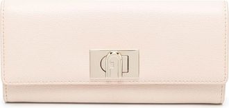 Furla twist-lock continental wallet - women - Leather/Viscose - One Size - Pink