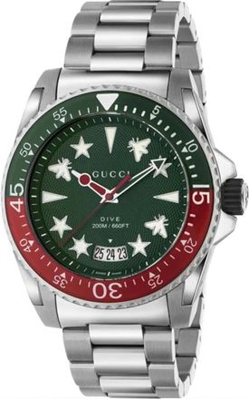 Gucci Accessoires, Heren, Grijs, ONE Size, Duikhorloge