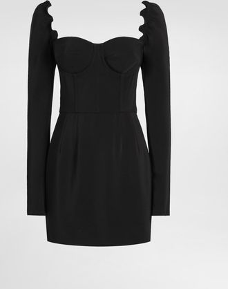 Dolce & Gabbana Short Cady Dress - Woman Dresses Black Viscose 36