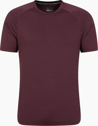 Mountain Warehouse Mens Mountain Warehouse Mens Agra Melange T-Shirt - Purple - Size: 46