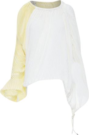 Marni knife pleat stringed cord open back top