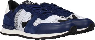 Valentino Garavani Mens Gray Fabric Athletic Sneakers