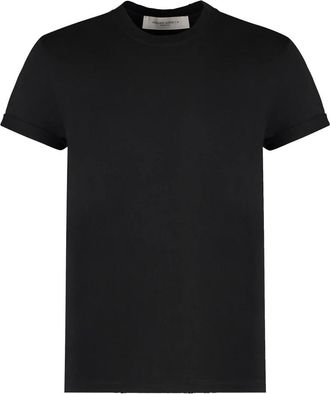 Golden Goose Tops, Heren, Zwart, S, Katoen, Cotton T-shirt met ronde hals