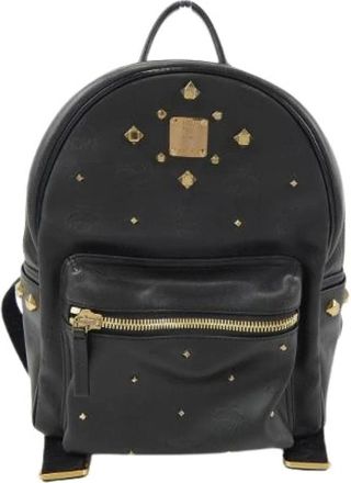 MCM Pre-owned Backpacks, male, Black, Size: ONE SIZE Pre-owned Plastic backpacks