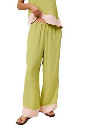 Solid & Striped The Atonia Wide-Leg Pants in Guava at Nordstrom, Size X-Small