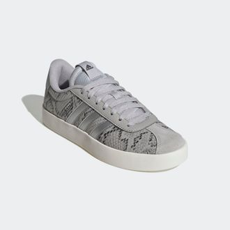 adidas Sneaker ADIDAS SPORTSWEAR VL COURT 3.0, Damen, Gr. 38,5, weiss (grau two, silber metallic, sanftes wei&szlig;), Leder, Textil, Schuhe Sneaker, Design auf de