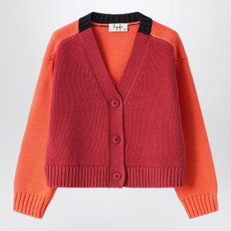 Il Gufo Color Block Organic Cotton Cardigan