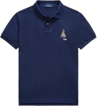 Polo Ralph Lauren Custom Slim Fit Dog-Embroidered Polo Shirt, Size XX-Large