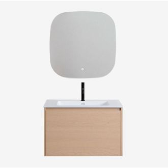 Sklum Conjunto De Mueble De Ba&ntilde;o En Madera Con Lavabo Integrado Jacob Sklum