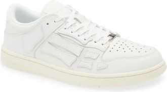 Amiri Skeleton Low Top Sneaker in White/White/Vintage at Nordstrom, Size 10Us