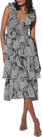 Cleobella Lucy Midi Dress In Geo Print