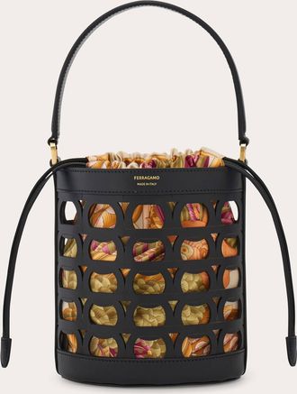 Ferragamo Women Gancini bucket bag (XS) Black