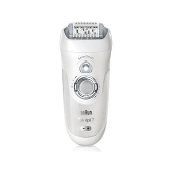 Braun Silk-&eacute;pil 7 Se7-000 Epilador Wet & Dry Cuerpo Cabeza Ancha 2 Velocidades Plata