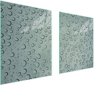 OEM Placa Protectora De Vidrio Para Estufa 85x52 Gotas