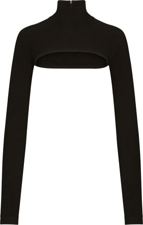 Dolce & Gabbana Cropped High Neck Top