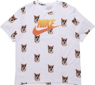 Nike Sunglasses Printing Casual Short Sleeve White CT6288-100