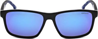 Carrera Blue Multilayer Rectangular Sunglasses CARRERA 2047T/S 0D51/Z0 54