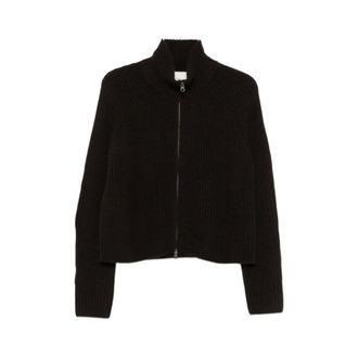 Lisa Yang Truien & Vesten, Dames, Zwart, S, Kasjmier, Sadie Zip Cardigan