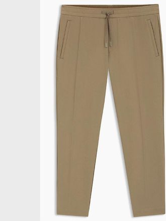 HUGO BOSS Mens T Flex Tapered-Fit Trousers - Green - Size: 34