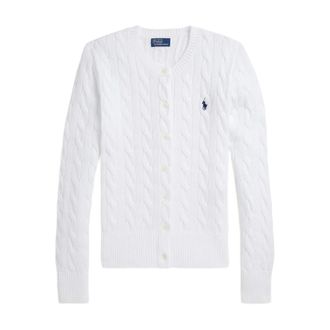 Polo Ralph Lauren Cardigans, female, White, Size: S Knit Cardigan