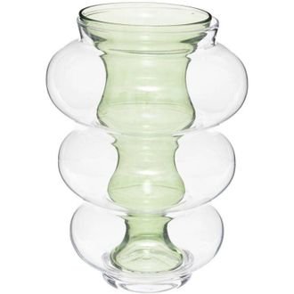 Atmosphera Atmosphera - Jarr&oacute;n Doble X Matali Crasset H36cm En Vidrio Verde Cr&eacute;ateur DInt&eacute;rieur