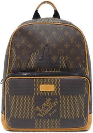 Louis Vuitton Vintage, unisex, Bruin, ONE Size, Pre-owned Damier Giant Canvas Rugzak