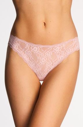 b.tempt'd by Wacoal Effortlessly Lace High Cut Briefs in Blush Pink at Nordstrom, Size X-Large