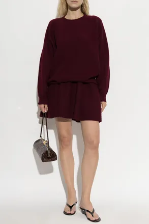 Lisa Yang Cashmere Skirt, Womens, Burgundy