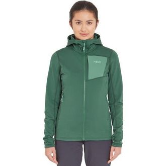 RAB Superflux Full-Zip Hooded Jacket - Womens in Green Slate at Nordstrom, Size X-Large