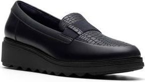 Clarks Sharon Pace Loafer in Navy Leather at Nordstrom Rack, Size 7.5