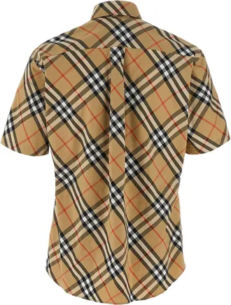 Burberry Burberry Check Cotton Poplin Shirt - Beige