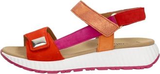 Gabor Sandalen Plat - Dames - Sleehakken - Veelkleurig - 40 EU - Schoenen