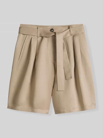Marc O'Polo Relaxed Fit Shorts mit Leinen-Anteil in Sand, Gr&ouml;&szlig;e 40