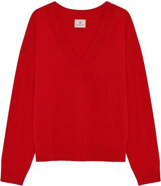 Anine Bing Lee Sweater - Dames - Cashmere truien - Rood - M - Kasjmier - Truien & Vesten