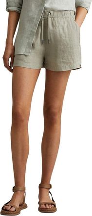 Reiss Cleo Garment Dyed Linen Short