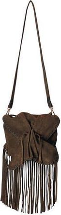 Carlos Falchi Fringe Butterfly Suede Bag in Coffee Brown at Nordstrom