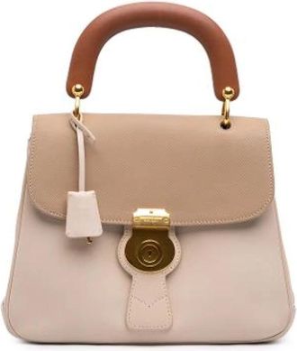 Burberry Pre-owned Dk 88 Satchel - Dames - Vintage Handtas - Bruin - ONE Size - Leer - Vintage