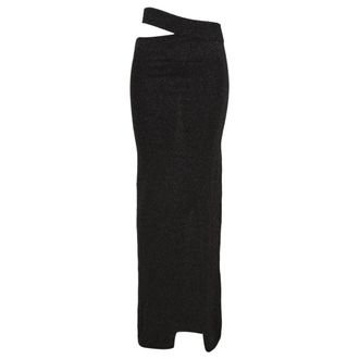 Akep Lange Jurk - Dames - Maxi Rokken - Zwart - M - Polyester - Rokken