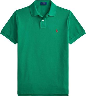 Ralph Lauren Tops, Heren, Groen, S, Katoen, Het Iconische Mesh Poloshirt
