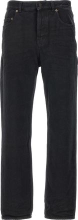 Saint Laurent Vanessa Rechte jeans - Dames - Jeans - Zwart - Maat: W29 Katoen