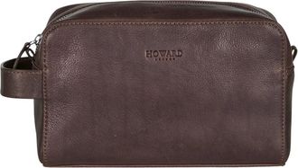 Howard London Toiletry Bag Ricky - Heren - Toilettassen - Bruin - ONE Size - Leer - Tassen