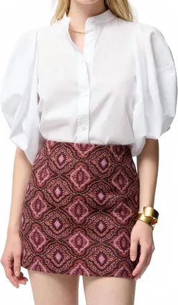 Vanessa Bruno Fall Mini Skirt In Red