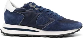 Philippe Model Leren Tropez Sneakers met Katoenen Veters - Heren - Sneakers - Groen - 44 EU - Katoen - Schoenen