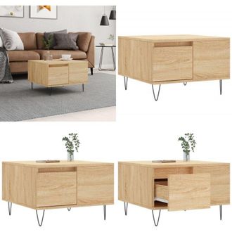 vidaXL Tavolino Salotto Rovere Sonoma 55x55x36,5 cm Legno Multistrato - Tavolo in legno multistrato - Tavolino in legno
