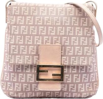 Fendi Pre-owned Vintage Crossbody Tas - Dames - Vintage Schoudertas - Roze - ONE Size - Vintage